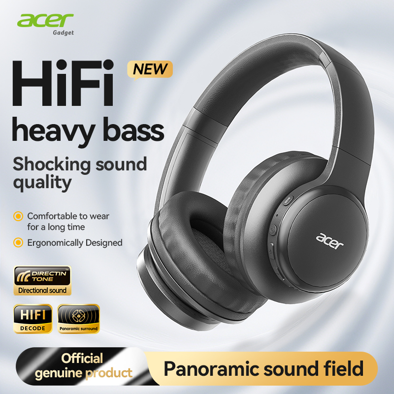 Anc Wireless Over Ear Headphones - Bezprzewodowy zestaw słuchawkowy Bluetooth Acer Ohr559