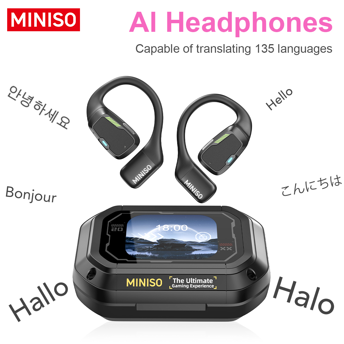 Type C Wired Earphones With Mic - Słuchawki tłumacza MINISO M98 AI słuchawki