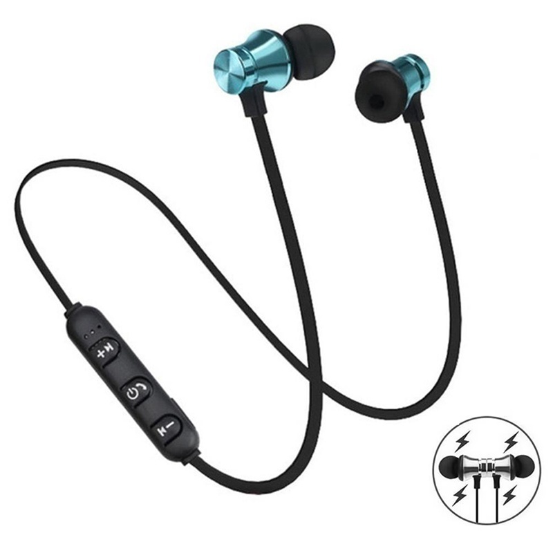Magnetic Neckband Sports Earphones - Słuchawki douszne z pałąkiem na szyję,
