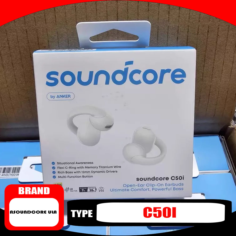 Open Ear Air Conduction Headphones - Słuchawki sportowe Soundcore C50i z klipsem