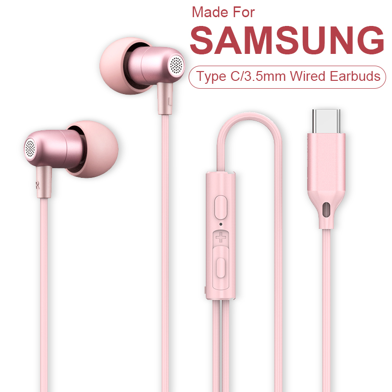 Type C Wired Earphones With Mic - Słuchawki przewodowe typu C do Samsung