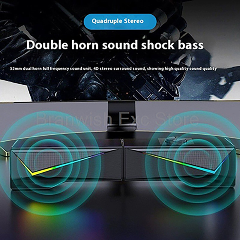 Głośnik komputerowy 2x2.5W z p – Rgb Computer Soundbar For Pc recenzja i cena