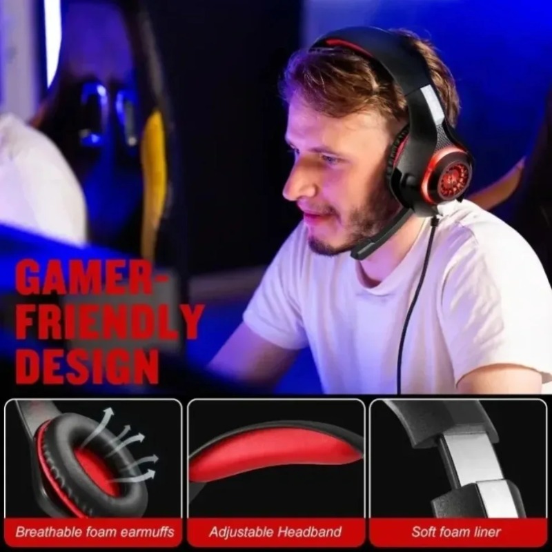 Przewodowy zestaw słuchawkowy  – Gaming Headset With Mic Rgb recenzja i cena