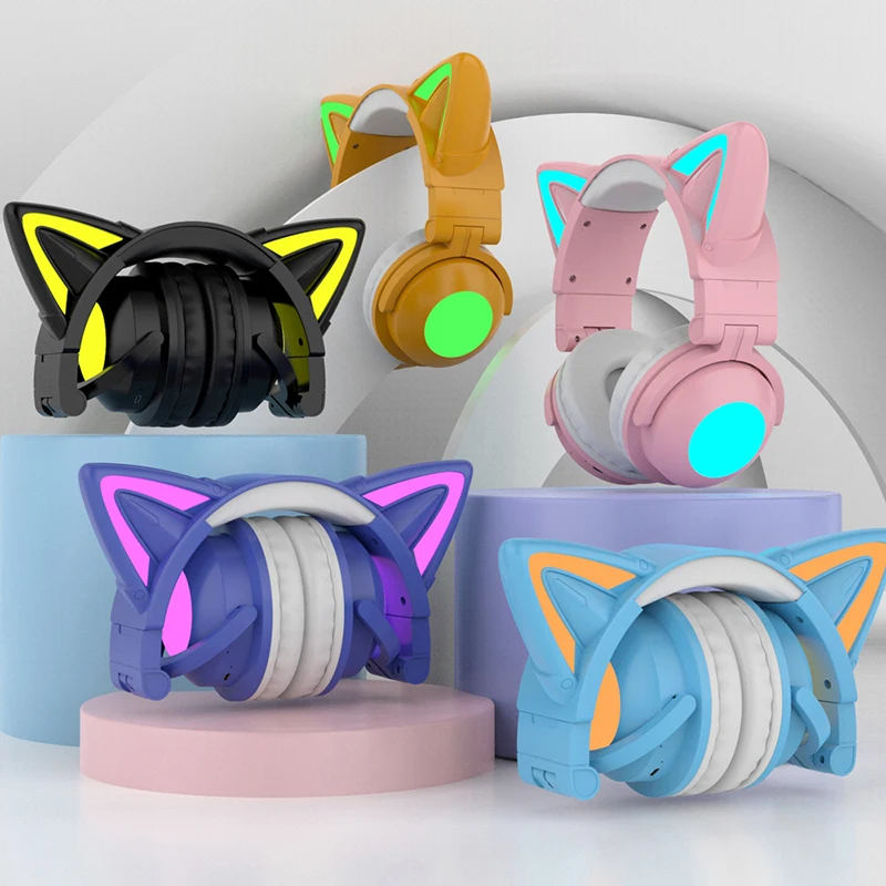 ZW068 Słuchawki Bluetooth LED  – Cat Ear Bluetooth Headset Led recenzja i cena