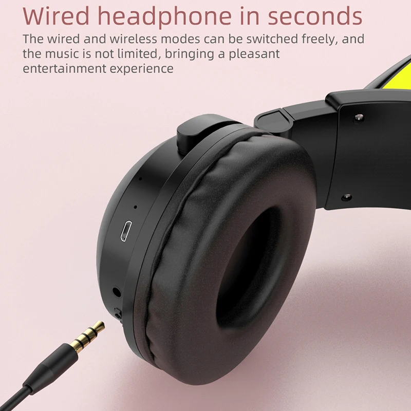 ZW068 Słuchawki Bluetooth LED  – Cat Ear Bluetooth Headset Led recenzja i cena