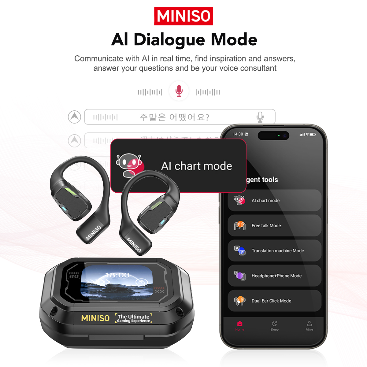 Słuchawki tłumacza MINISO M98  – Type C Wired Earphones With Mic recenzja i cena