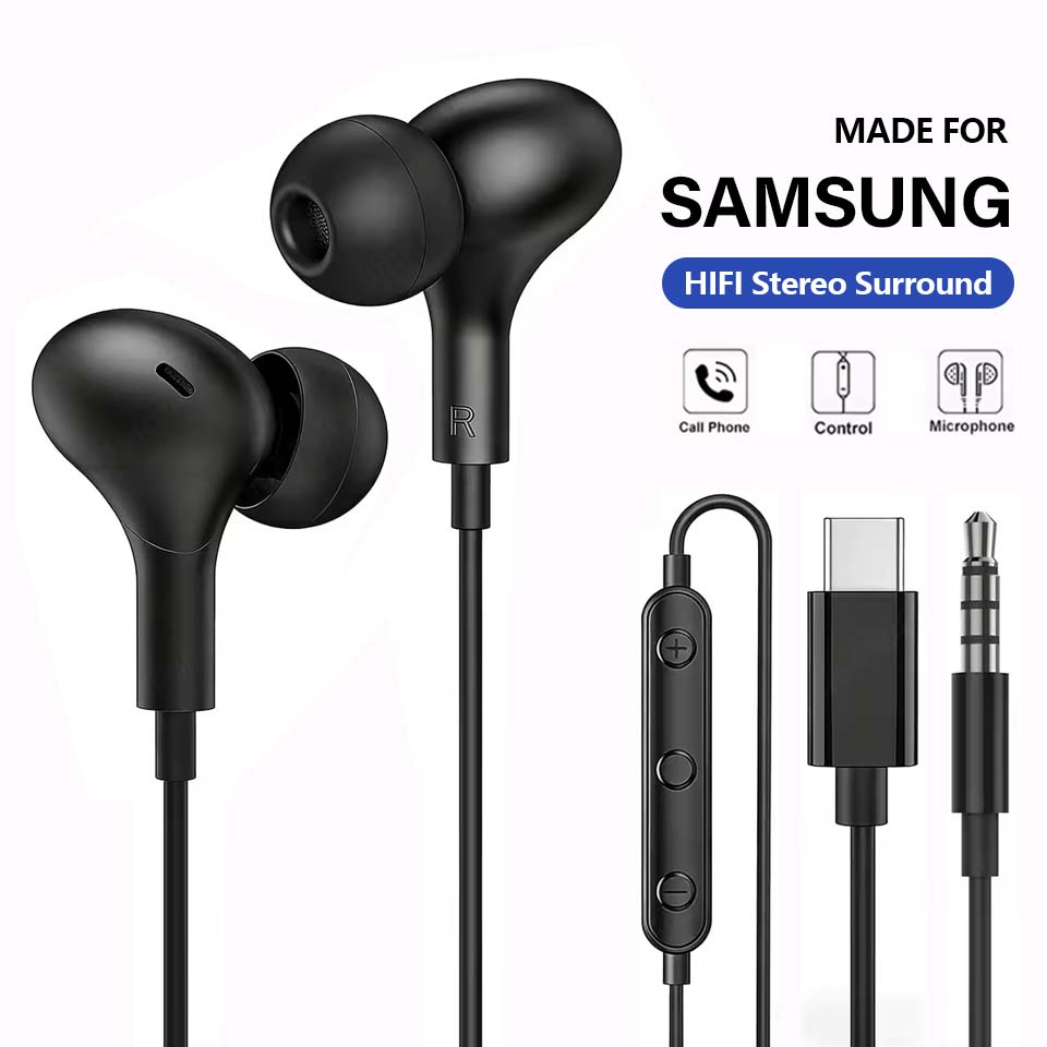 Słuchawki USB C do Samsung Gal – Type C Wired Earphones With Mic recenzja i cena